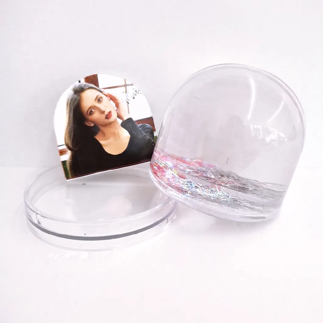 Round Shape Acrylic Plastic Photo Frame