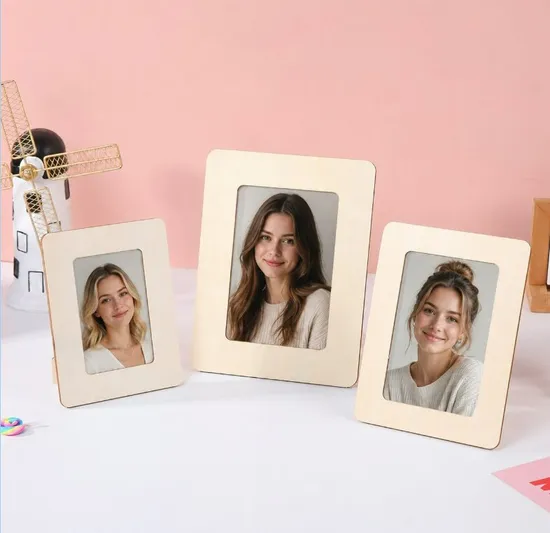 Custom DIY Woman Sex Crystal Plastic Greative Vedo Digital Metal Mirror A4 Size Picture Wall Resin PVC Magnetic Paper Digital Wooden LED Photo Frame Craft 