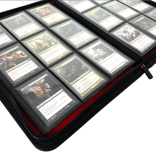 Leather PU Henwei Yu Gi Oh Binder Pokemon Photo Album 