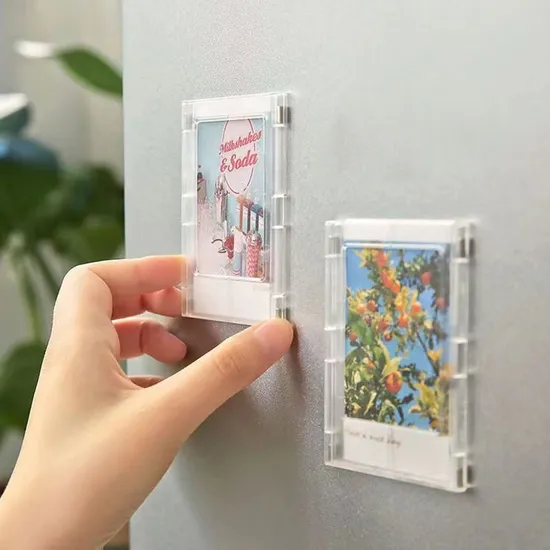 Fridge Magnet Instax Mini Picture Frame Plastic Homedecor ABS Magnetic Photo Frame Fridge Magnet 