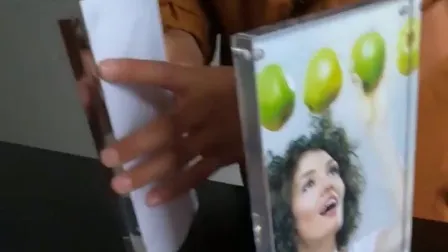Round Edge High Quality Plastic Glass Acrylic Magnet Photo Picture Frame 