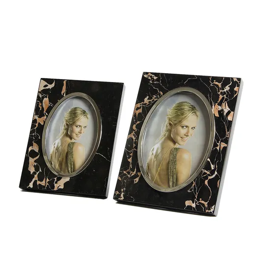 Modern Wood Luxury Black Texture Craft Decorative Photo Frame for Home Decoration 