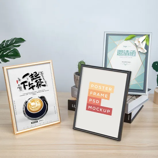 American Simple Wedding Photo Frame Wall Hanging Table Setting Plastic Resin Picture Frame for Home Decor 