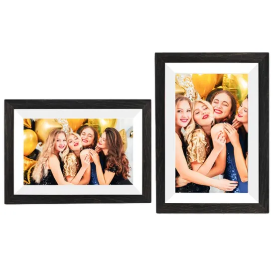 Aesthetically Pleasing 10.1 Inch Wooden WiFi Digital Frame Cloud Photo Video Display 