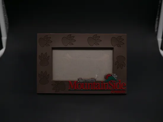 Wall Decoration Plastic Photo Frame with Metal Drawing Finish 